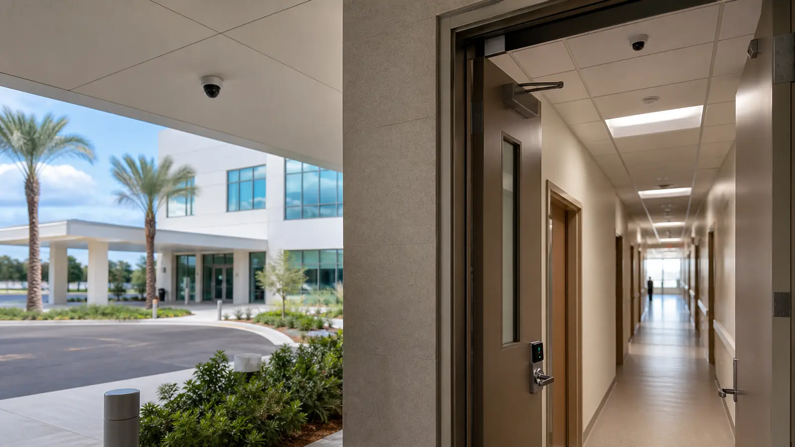 IP video surveillance for a healthcare or professional office environment