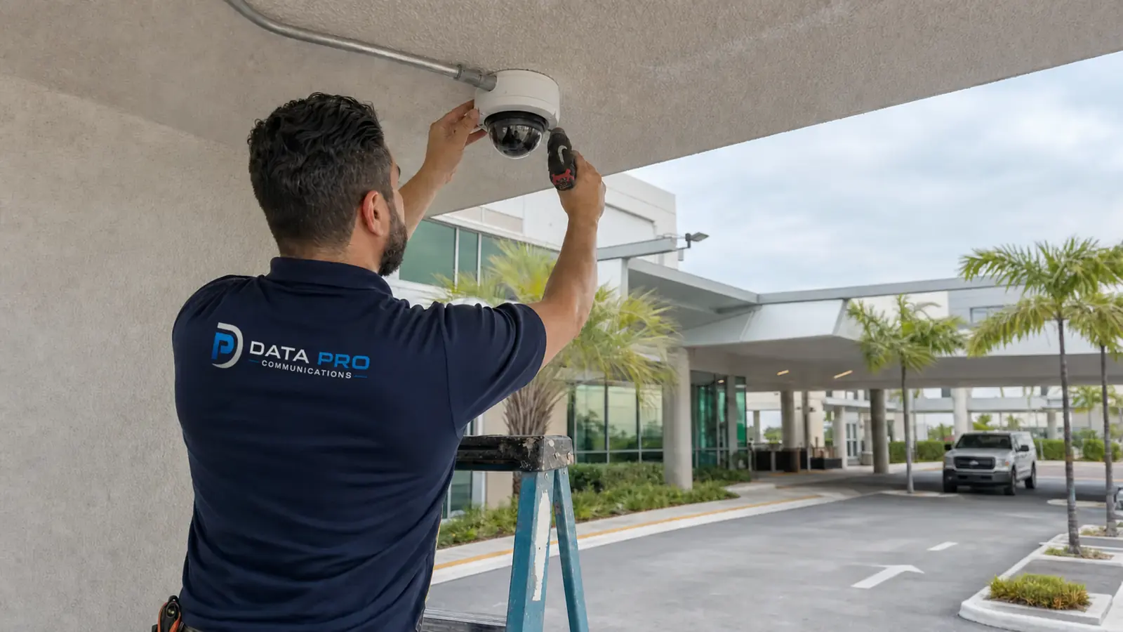 Hospital Security Camera Planning Near Tampa for a Tampa commercial property with planned camera coverage and supporting infrastructure.