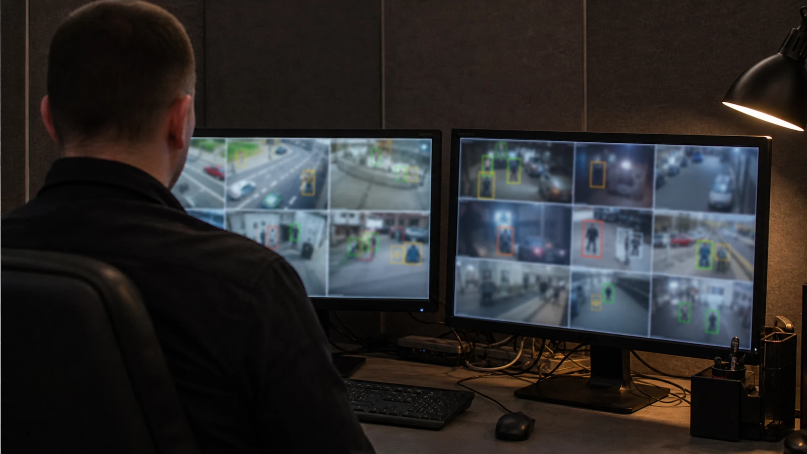 AI video analytics dashboard for a Tampa commercial camera system