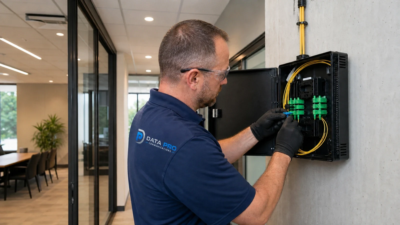 Fiber Optic Installation System in Tampa planning detail for a Tampa commercial property