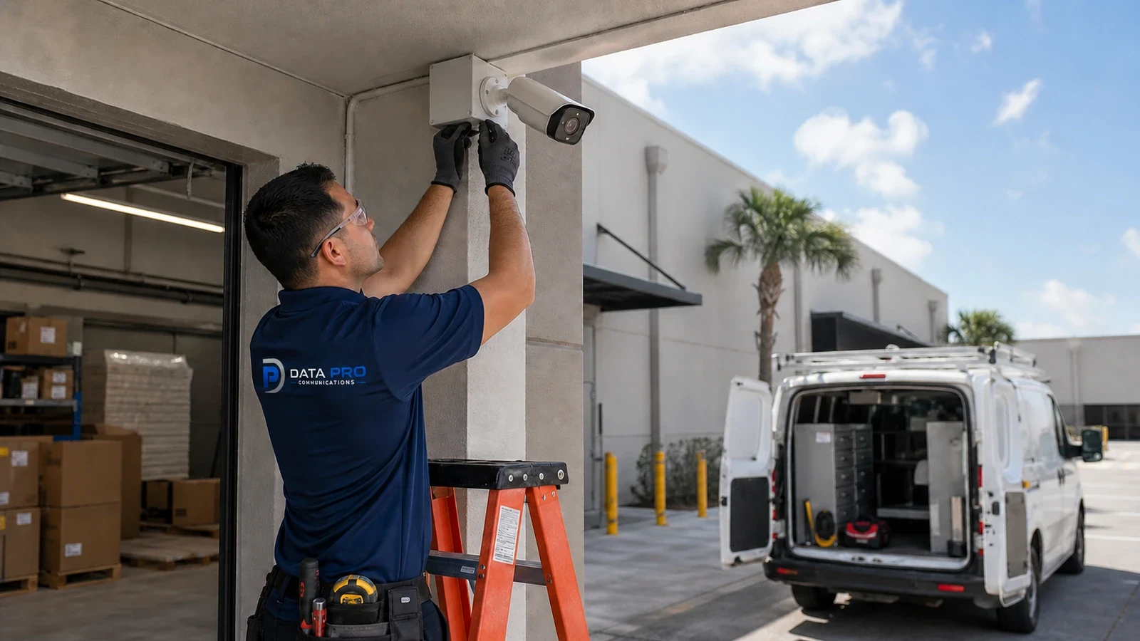 What Is Required for Commercial CCTV Installation? for a Tampa commercial property with planned camera coverage and supporting infrastructure.