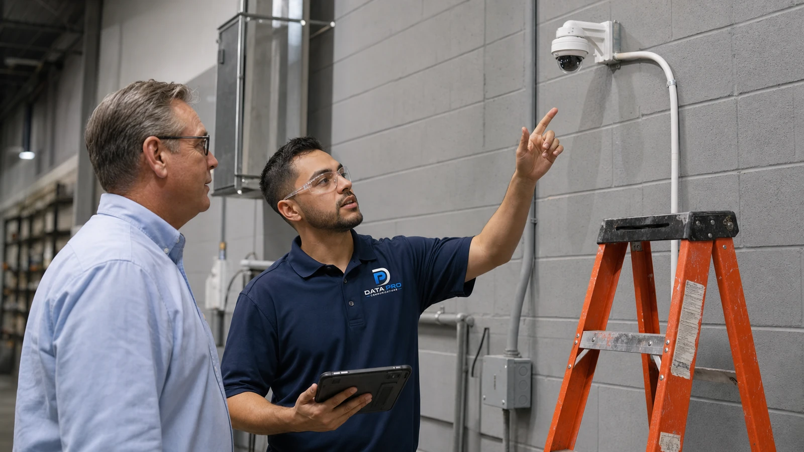 Data Pro Communications project support for Tampa Bay security camera and low-voltage systems
